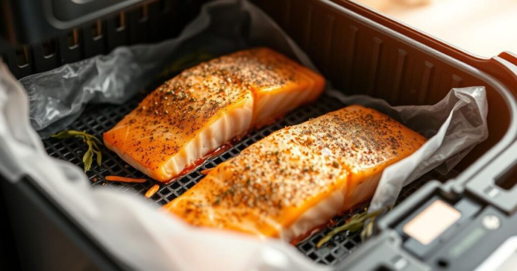 frozen salmon in air fryer