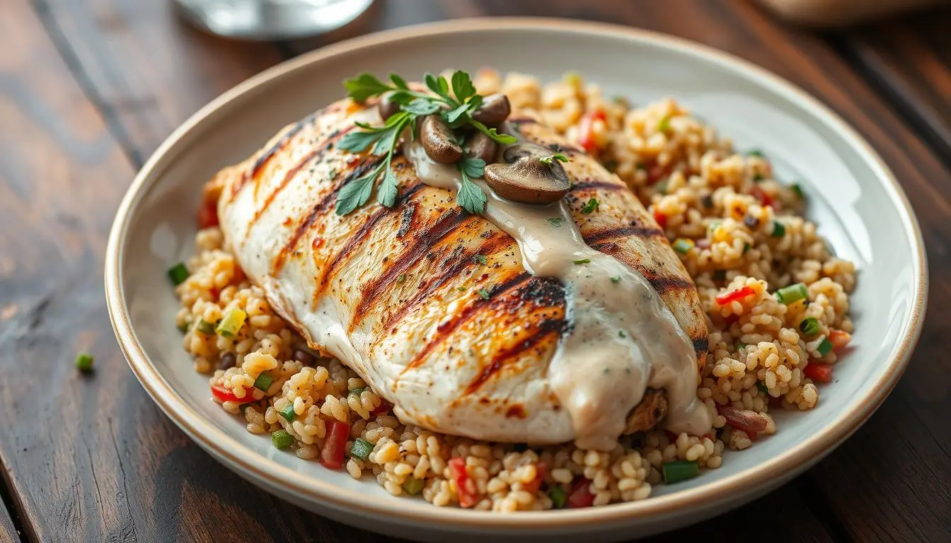 chicken breast and leftover quinoa cream of mushroom shoup recipes