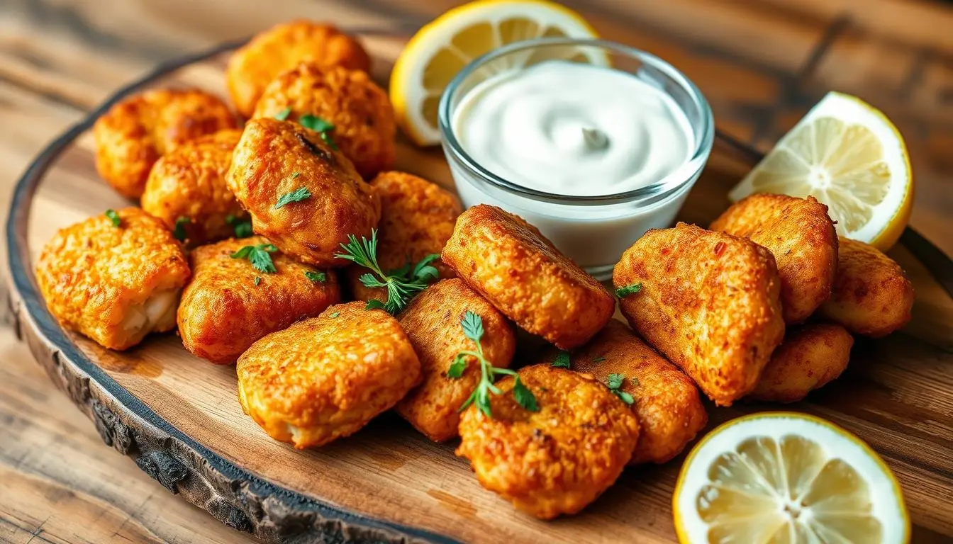 fried salmon bites recipe