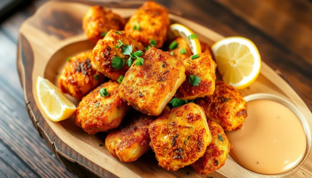 fried salmon bites recipe