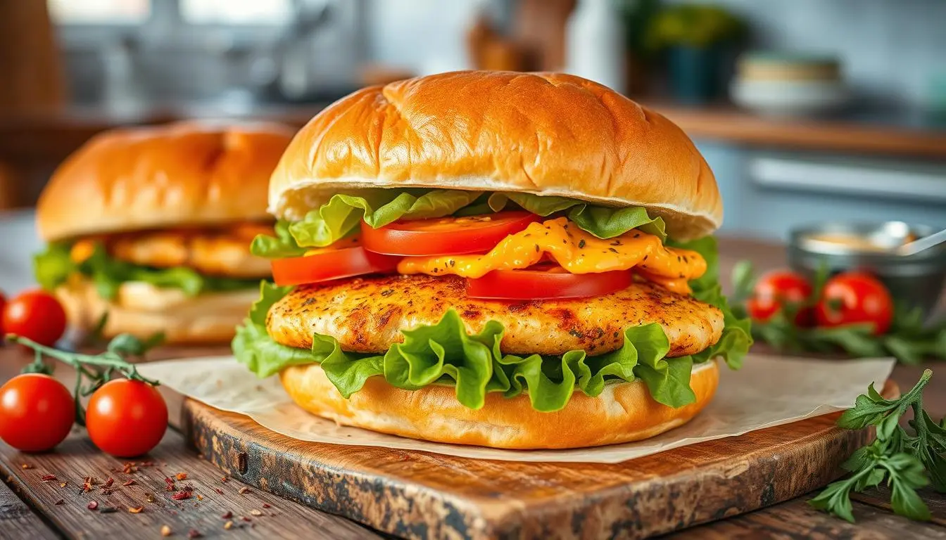 honey pepper pimento chicken sandwich