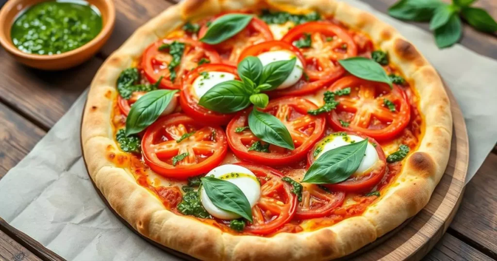 chimichurri tomato pizza recipe