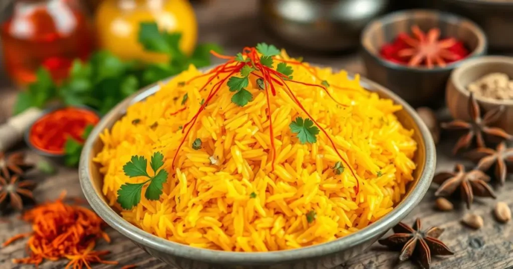 saffron rice recipe