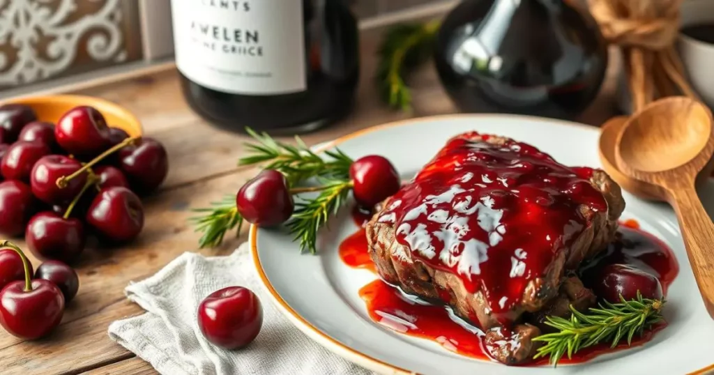 sweet cherry wine recipe for beef