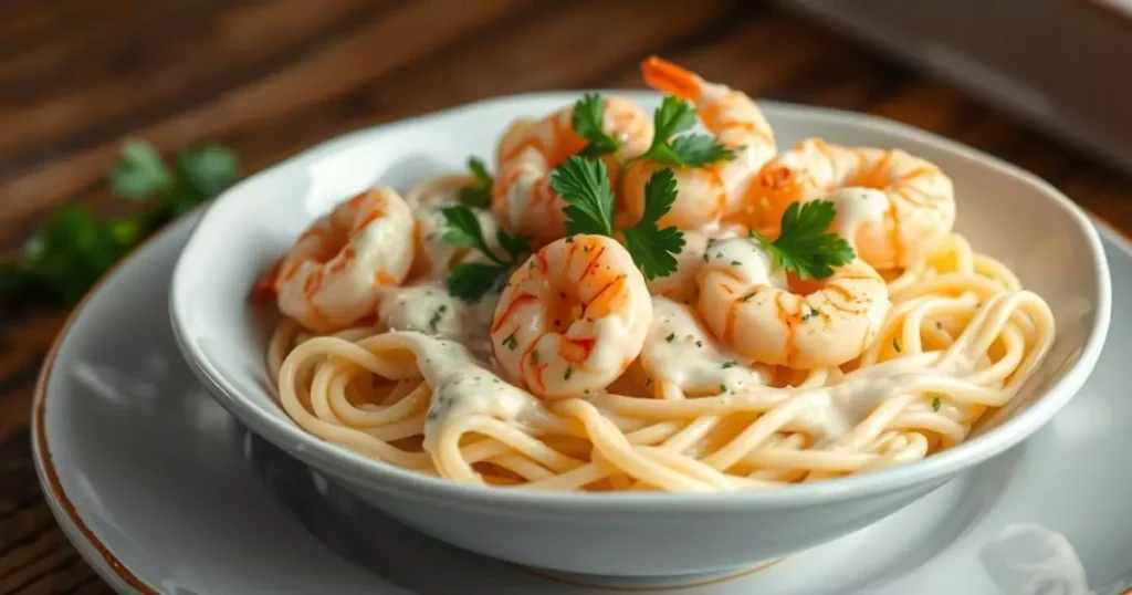 alfredo and shrimp