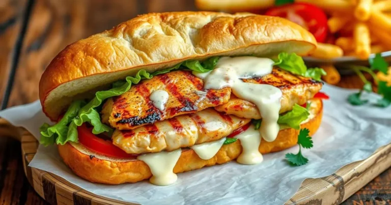 grilled chicken sandwich with sauce recipe