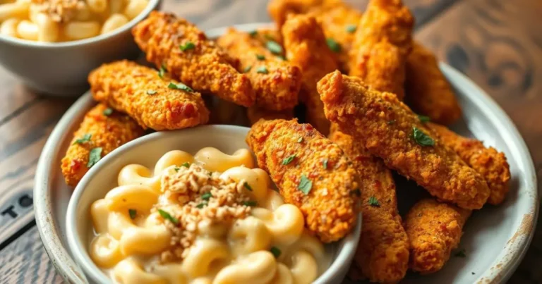 nashville chicken with mac n cheese