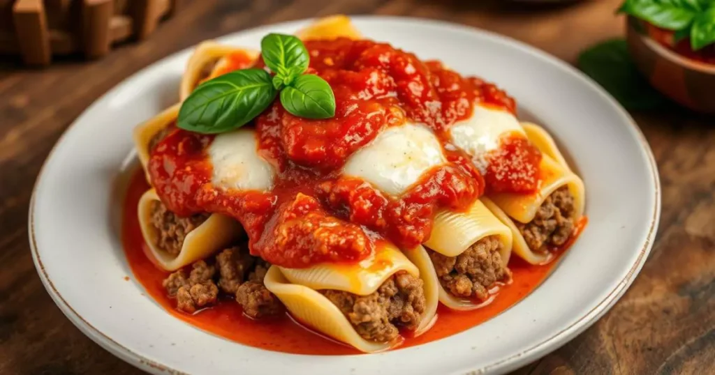 stuffed shells recipe with meat