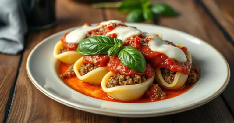 stuffed shells recipe with meat