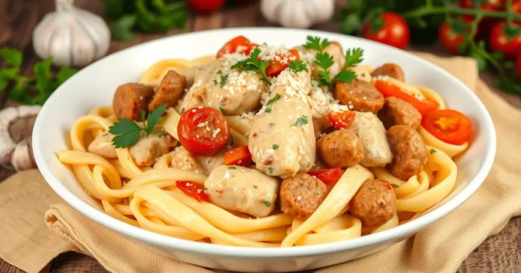 creamy chicken and italian sausage recipes with pasta​