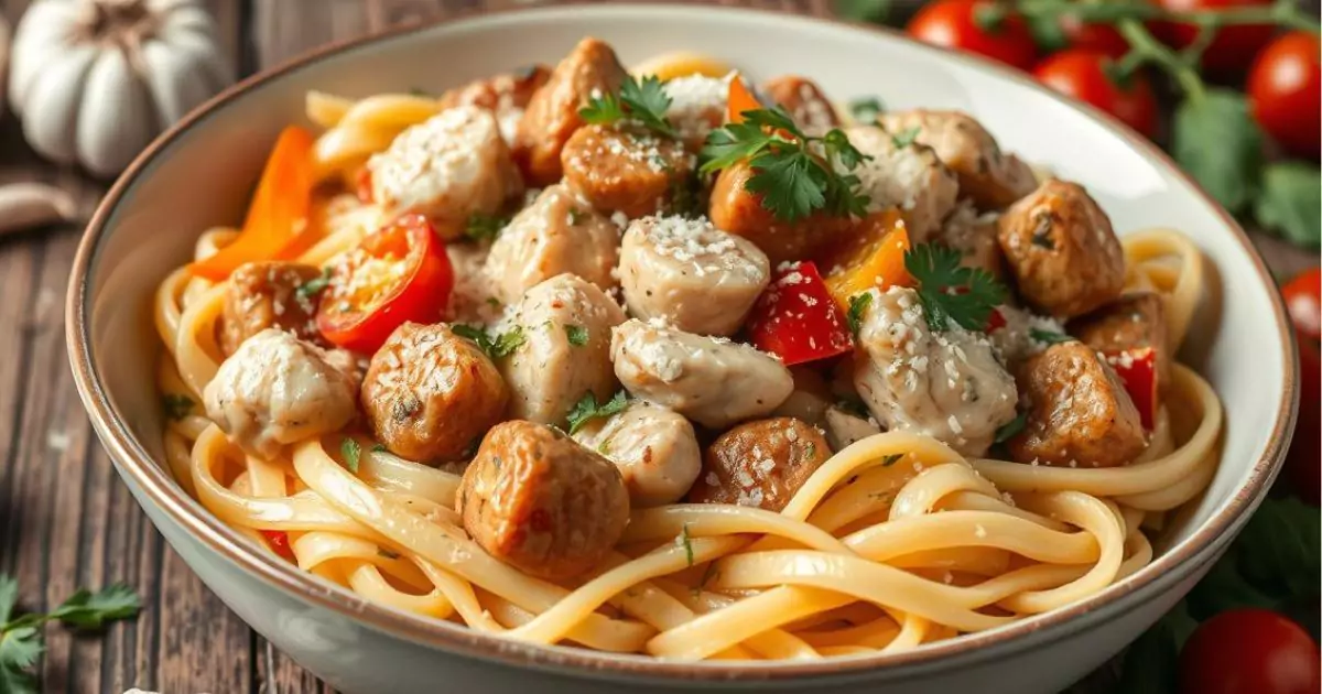 creamy chicken and italian sausage recipes with pasta​