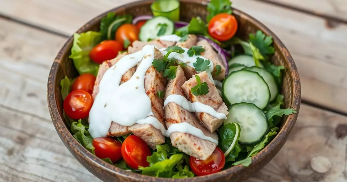 tuna salad with coconut yogurt​